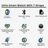 Ultra Smart Watch With 7 Straps
