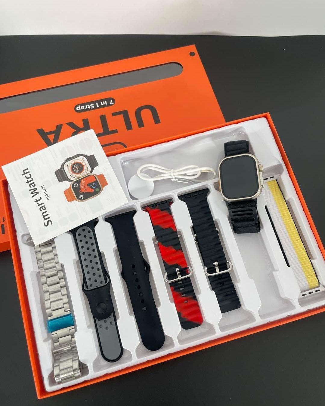 Ultra Smart Watch With 7 Straps