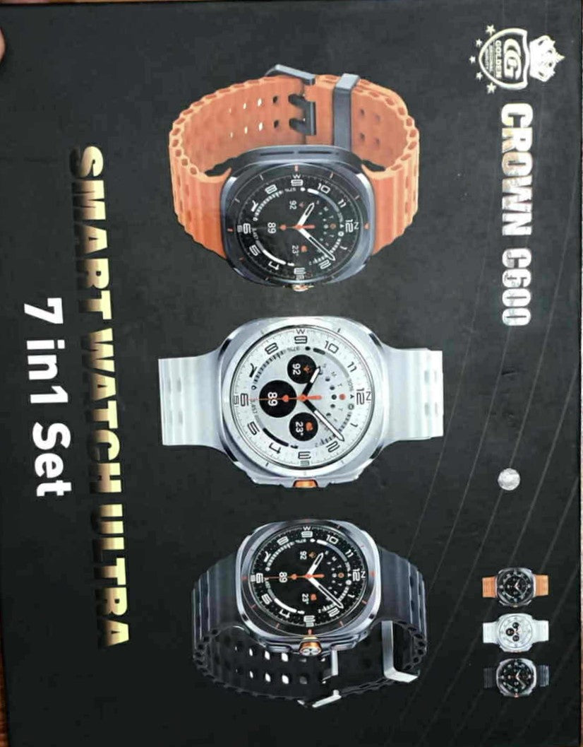 Smart Watch Ultra CROWN C600 (7 in 1 Straps)