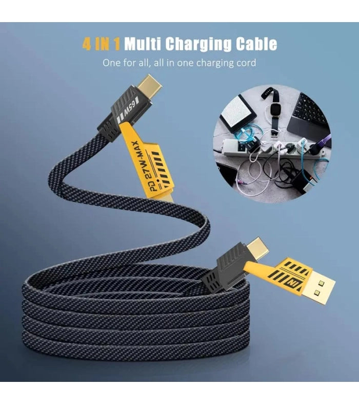 4 in 1 Fast Charging Cable 65Watt - High Quality